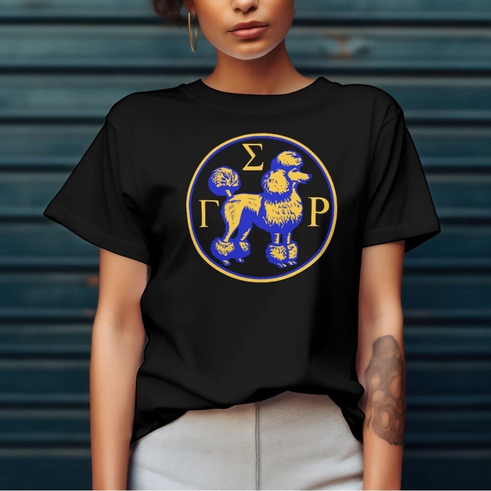 Sigma Gamma Rho Women's T-shirt Black 100% Cotton